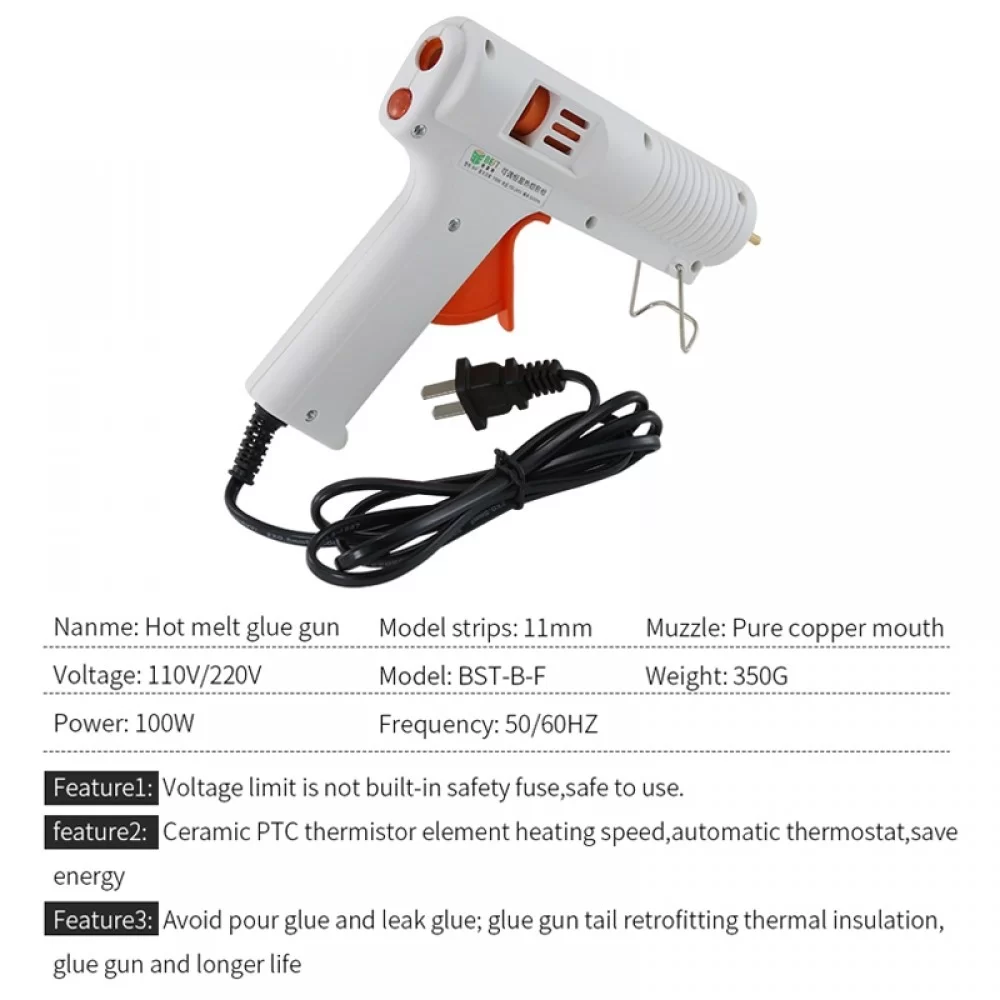 Picture of BEST-B-F 100W Hot Melt Glue Gun Temperature Adjustable